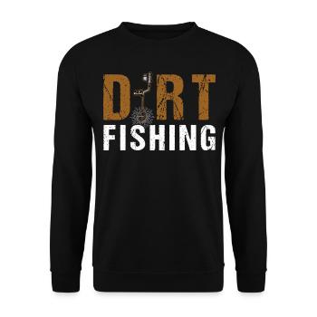Schmutzangeln Dirt Fishing Metalldetektor - Unisex Pullover - Schwarz - Vorne - Alina (178cm) & Michal (187cm)
