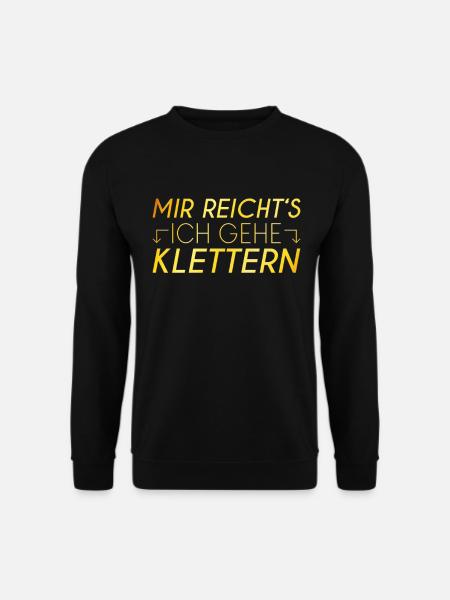 Klettern Spruch - Unisex Pullover - Schwarz