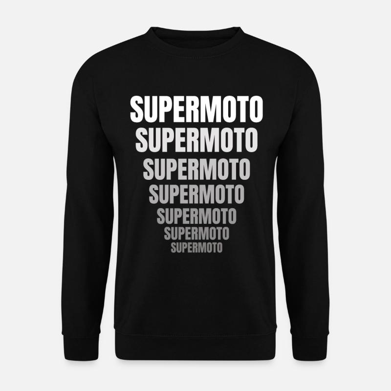 Supermoto / Supermotard / Supermoto Wheelie Biker - Unisex Pullover - Schwarz