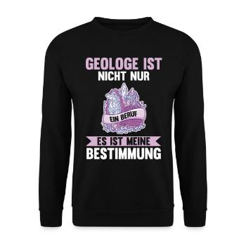Geologie Fossiliensammler Fossilien Geologe - Unisex Pullover - Schwarz - Vorne - Alina (178cm) & Michal (187cm)