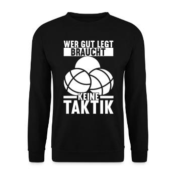 Boule Boulespieler - Unisex Pullover - Schwarz - Vorne - Alina (178cm) & Michal (187cm)
