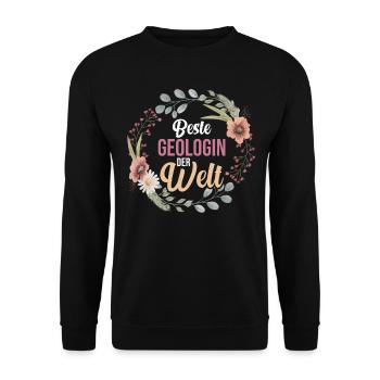 Geologie Fossiliensammler Fossilien Geologe - Unisex Pullover - Schwarz - Vorne - Alina (178cm) & Michal (187cm)