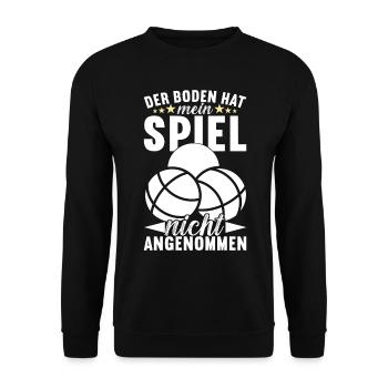 Boule Boulespieler - Unisex Pullover - Schwarz - Vorne - Alina (178cm) & Michal (187cm)