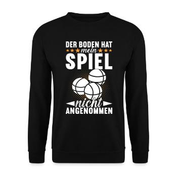 Boule Boulespieler - Unisex Pullover - Schwarz - Vorne - Alina (178cm) & Michal (187cm)