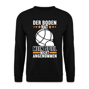 Boule Boulespieler - Unisex Pullover - Schwarz - Vorne - Alina (178cm) & Michal (187cm)