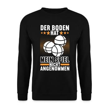 Boule Boulespieler - Unisex Pullover - Schwarz - Vorne - Alina (178cm) & Michal (187cm)
