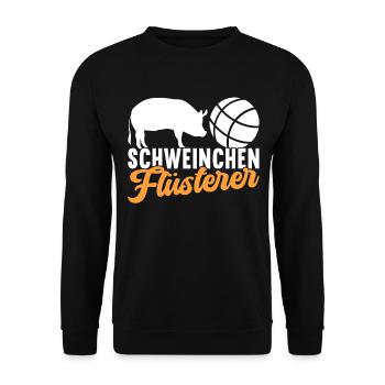 Boule Boulespieler - Unisex Pullover - Schwarz - Vorne - Alina (178cm) & Michal (187cm)