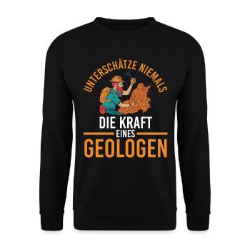 Geologie Fossiliensammler Fossilien Geologe - Unisex Pullover - Schwarz - Vorne - Alina (178cm) & Michal (187cm)
