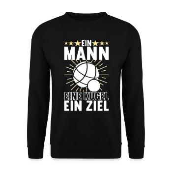 Boule Boulespieler - Unisex Pullover - Schwarz - Vorne - Alina (178cm) & Michal (187cm)
