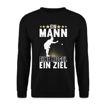 Boule Boulespieler - Unisex Pullover - Schwarz - Vorne - Alina (178cm) & Michal (187cm)
