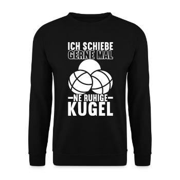 Boule Boulespieler - Unisex Pullover - Schwarz - Vorne - Alina (178cm) & Michal (187cm)