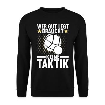 Boule Boulespieler - Unisex Pullover - Schwarz - Vorne - Alina (178cm) & Michal (187cm)