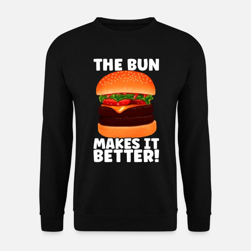 Burger Fast Food - Unisex Sweatshirt - black