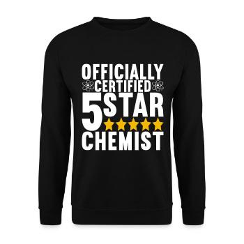 Chimiste chimiste - Sweat-shirt Unisexe - noir - Devant - Alina (178cm) & Michal (187cm)