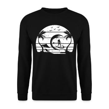 Surfer Girls Stand Up Paddle Board - Sports nautiques - Sweat-shirt Unisexe - noir - Devant - Alina (178cm) & Michal (187cm)