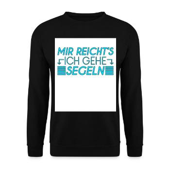 Segeln Spruch - Unisex Pullover - Schwarz - Vorne - Alina (178cm) & Michal (187cm)