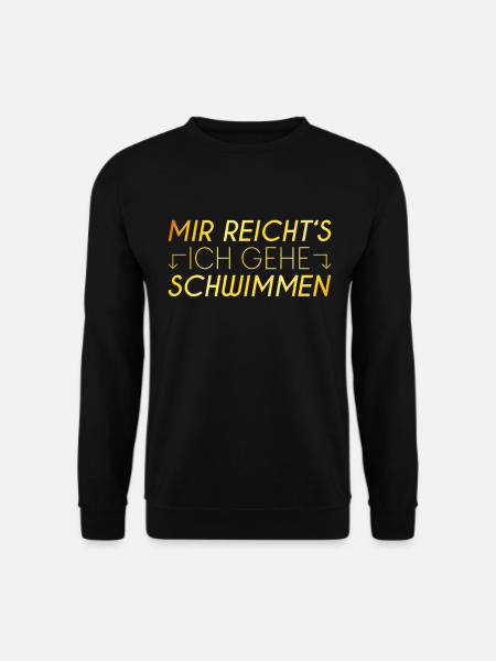 Schwimmen Spruch - Unisex Pullover - Schwarz