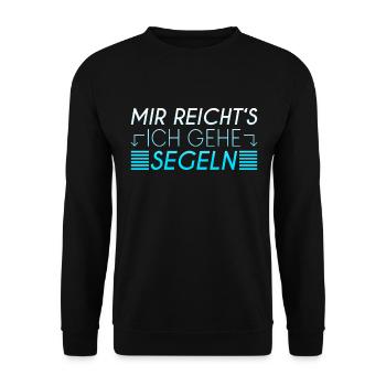 Segeln Spruch - Unisex Pullover - Schwarz - Vorne - Alina (178cm) & Michal (187cm)