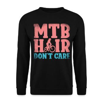 Enduro MTB Mountain Bike Riding - Unisex Pullover - Schwarz - Vorne - Alina (178cm) & Michal (187cm)