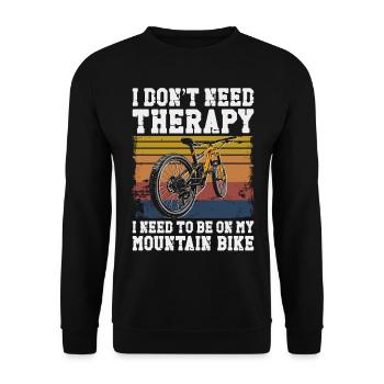 Enduro MTB Mountain Bike Riding - Unisex Pullover - Schwarz - Vorne - Alina (178cm) & Michal (187cm)