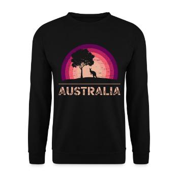 Australie Zoo Pouch Amoureux australien des animaux - Sweat-shirt Unisexe - noir - Devant - Alina (178cm) & Michal (187cm)