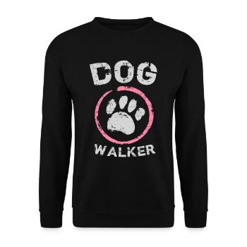 Dog Walker Dog Lovers Puppies Dog Breed Owner - Unisex Sweatshirt - black - Front - Alina (178cm) & Michal (187cm)