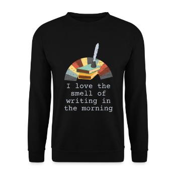 Romans Écrivain Auteur de livres - Sweat-shirt Unisexe - noir - Devant - Alina (178cm) & Michal (187cm)