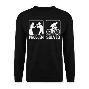 Drôle de vélo de route à vélo - Sweat-shirt Unisexe - noir - Devant - Alina (178cm) & Michal (187cm)