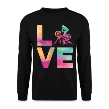 Enduro VTT VTT Équitation - Sweat-shirt Unisexe - noir - Devant - Alina (178cm) & Michal (187cm)