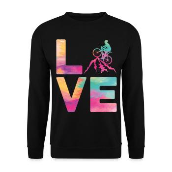 Drôle de vélo de route à vélo - Sweat-shirt Unisexe - noir - Devant - Alina (178cm) & Michal (187cm)