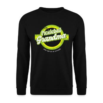 Pickleball Grandma Stay Out Of My Kitchen Shirt - Unisex Sweatshirt - black - Front - Alina (178cm) & Michal (187cm)