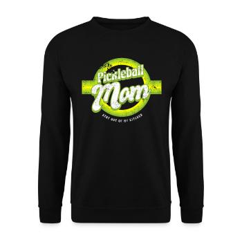 Pickleball Mom Stay Out Of My Kitchen Shirt - Unisex Sweatshirt - black - Front - Alina (178cm) & Michal (187cm)