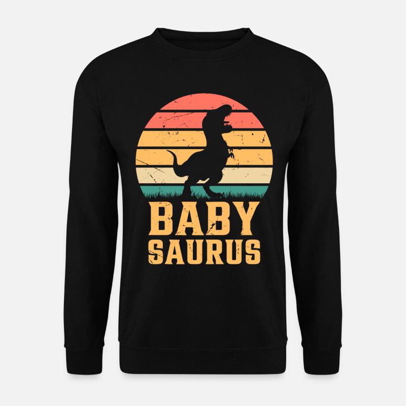 Baby Saurus Newborn Baby Dino Baby Dinosaur Babysa - Unisex Pullover - Schwarz