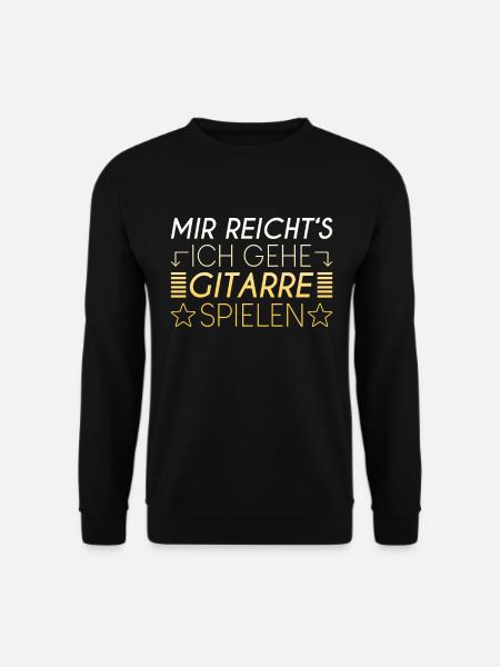 Gitarre Spruch - Unisex Pullover - Schwarz