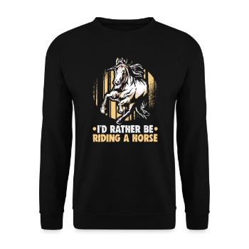 Design équestre et équestre pour les amoureux des chevaux - Sweat-shirt Unisexe - noir - Devant - Alina (178cm) & Michal (187cm)