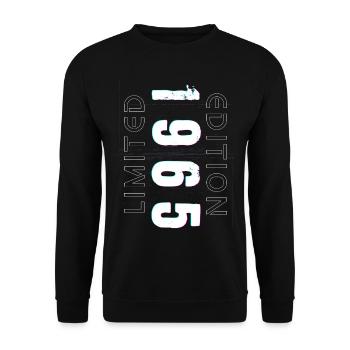 Limited Edition Geburtsjahr 1965 Geschenk Männer - Unisex Pullover - Schwarz - Vorne - Alina (178cm) & Michal (187cm)