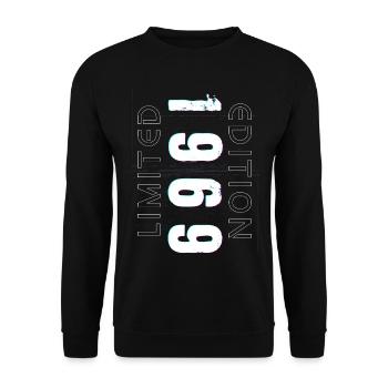 Édition Limitée Année de Naissance 1969 Cadeau Hommes - Sweat-shirt Unisexe - noir - Devant - Alina (178cm) & Michal (187cm)