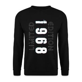 Édition Limitée Année de Naissance 1968 Cadeau Hommes - Sweat-shirt Unisexe - noir - Devant - Alina (178cm) & Michal (187cm)