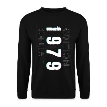 Édition Limitée Année de Naissance 1979 Cadeau Hommes - Sweat-shirt Unisexe - noir - Devant - Alina (178cm) & Michal (187cm)