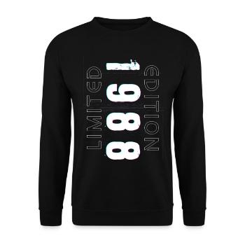 Édition Limitée Année de Naissance 1988 Cadeau Hommes - Sweat-shirt Unisexe - noir - Devant - Alina (178cm) & Michal (187cm)
