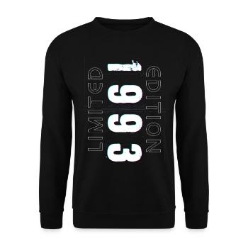 Limited Edition Year of Birth 1993 Gift Men - Unisex Sweatshirt - black - Front - Alina (178cm) & Michal (187cm)
