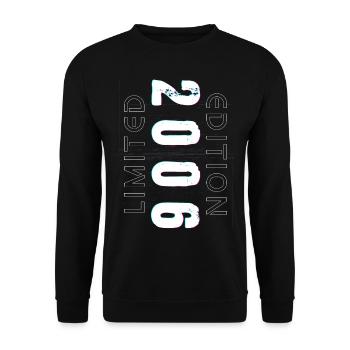 Édition Limitée Année de Naissance 2006 Cadeau Hommes - Sweat-shirt Unisexe - noir - Devant - Alina (178cm) & Michal (187cm)