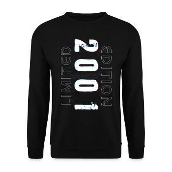 Limited Edition Year of Birth 2001 Gift Men - Unisex Sweatshirt - black - Front - Alina (178cm) & Michal (187cm)