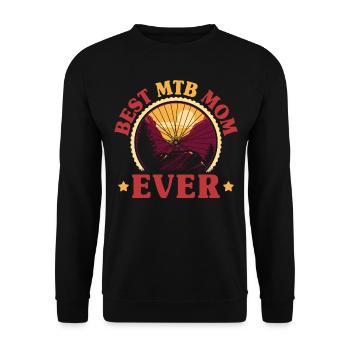 Enduro MTB Mountain Bike Riding - Unisex Sweatshirt - black - Front - Alina (178cm) & Michal (187cm)