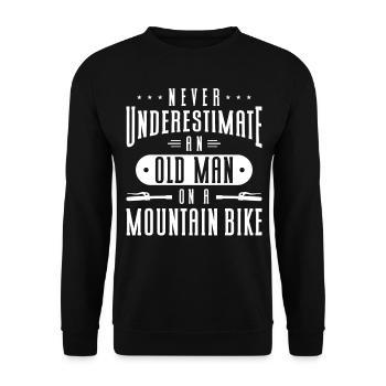 Enduro MTB Mountain Bike Riding - Unisex Sweatshirt - black - Front - Alina (178cm) & Michal (187cm)