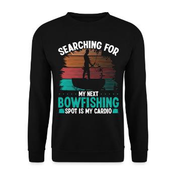Bowfisher Bowfishing Spot Bowhunter Pêcheur - Sweat-shirt Unisexe - noir - Devant - Alina (178cm) & Michal (187cm)