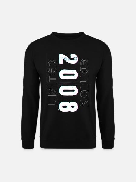 Limited Edition Geburtsjahr 2008 Geschenk Männer - Unisex Pullover - Schwarz
