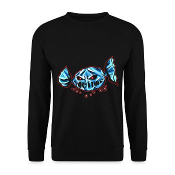 Evil Sweet Demon Candy Halloween - Unisex Sweatshirt - black - Front - Alina (178cm) & Michal (187cm)