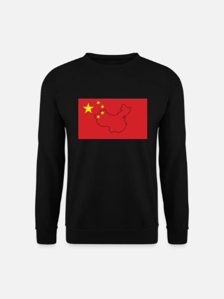 China Flag - Unisex Sweatshirt - black