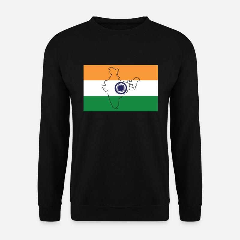 Drapeau de l’Inde - Sweat-shirt Unisexe - noir